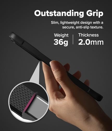 Image of Ringke Onyx for Samsung Galaxy S26 Plus Case Back Cover [Anti-Fingerprint Texture] Slim-Fit Lightweight Shockproof Protective with Non-Slip Side Grip - Black