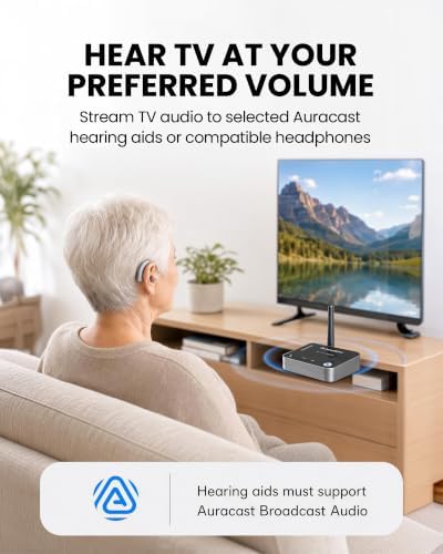 Avantree Audikast 4 – 헤드폰용 Auracast 및 블루투스 TV 송신기 — 사진 3