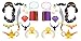Beistle 53557 Arabian Nights Photo Fun Signs, 26 Piece, 1.75"-18.25", Multicolored