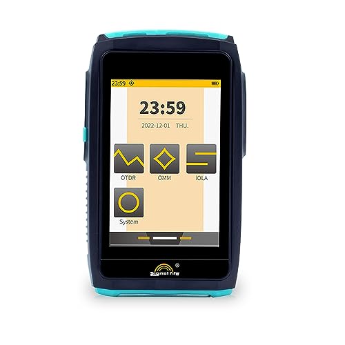 Signal fire Fiber Optic Tools OTDR Fiber Tester, 1310/1550nm Mini OTDR Mulit-Function Tester, Optical Light Source W/Built in OPM/OLS/VFL,Test Rang 0.1-80Km Dynamic Range -50dB-26dBm