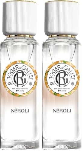 Roger&Gallet - Eau Parfumée Bienfaisante Néroli 30ml - Néroli Fleur d'Oranger Immortelle - 90% d'ingrédients d'origine naturelle (Lot de 2)