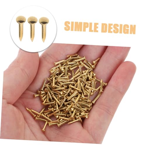 100 clavos de cobre NUOBESTY para muebles y proyectos de reparación miniatura 3