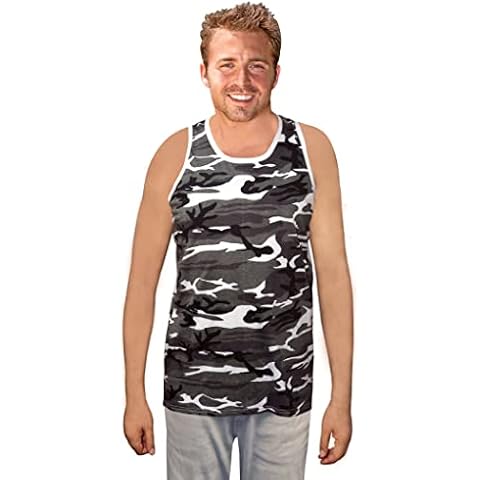 Mens Premium Camouflage Sleeveless Tank Top Cover