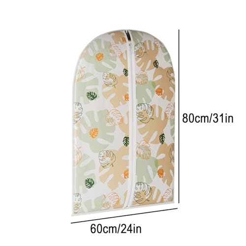 10 Packs Garment Bags for Travel and Closet Storage, Clothes Covers with Zipper for Storage Closet, Jackets, Shirts, Dresses(60 * 80cm/24 * 31in)2