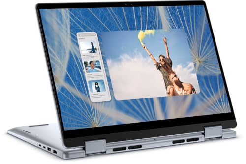 Image of Dell Inspiron 14 2 in 1 Touchscreen Laptop 16GB DDR5 1TB SSD Intel Core 7 | 10-Cores Up to 5.4 GHz | 14 inch FHD+, WVA, 300 nits | 5200 MT /s RAM | Fingerprint| backlit & Copilot key | Windows 11 Pro