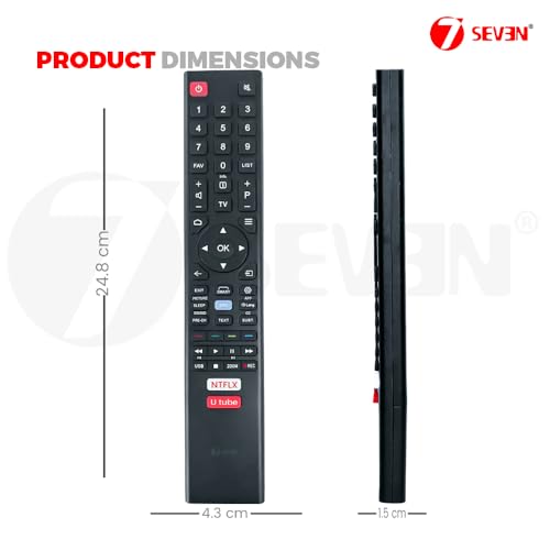 Image of 7SEVEN Compatible for Bpl Tv Remote Control Suitable for All Model of Bpl Smart Television LCD LED Remotes Control