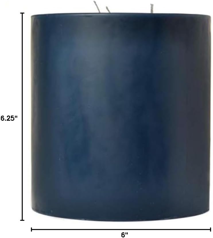 Midsummer Night 6x6 Pillar Candle for Wedding/Dinner, Holiday Event, Home Decoration, 100 to 120 Hours, 6 in. diameterx6.25 in. Tall, 1 Piece