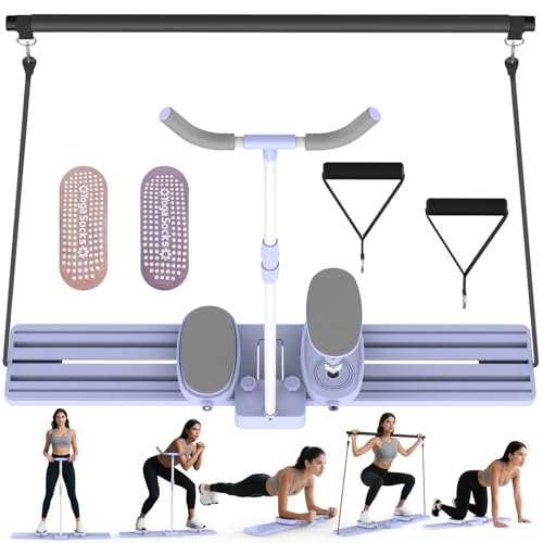 Pilates Slider Board with Resistance Bands
