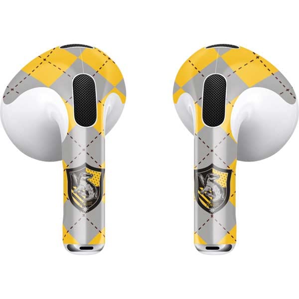 Skinit Decal Audio Skin Compatible with Apple AirPods (3rd Gen, 2021) - Officially Licensed Warner Bros Hufflepuff Crest Design