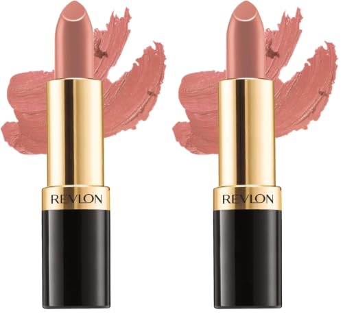 Image of REVLON Super Lustrous Matte Lipstick, 80% Conditioning Ingredients, intance color, Waterproof, Long-Lasting, 100% Vegan Lipstick, Peachy vibes (440), 4.25 gm (Pack of 2)