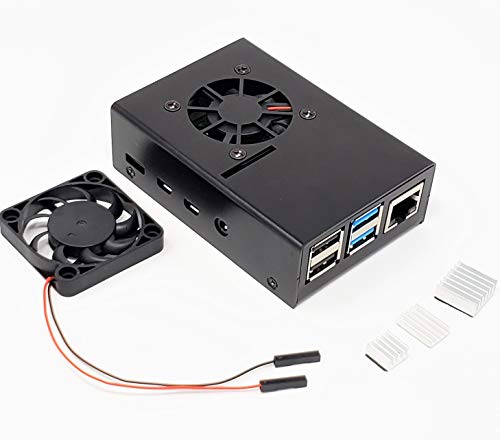 Boîtier aluminium pour Raspberry Pi 4 avec ventilateur Micro Connectors noir - 6