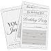BGFMVS Vintage Newspaper Birthday Party Invitations, Breaking News Mailer Double-Sided Invites with Envelopes, 20 Pack Fill-in Cards for Men Women, Minimalist Party Supplies Decorations 4x6 Inch
