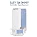 Ivation 13-Pint Small-Area Desiccant Dehumidifier Compact and Quiet - With Continuous Drain Hose for Smaller Spaces, Bathroom, Attic, Crawlspace and Closets - For Spaces Up To 270 Sq Ft, White
