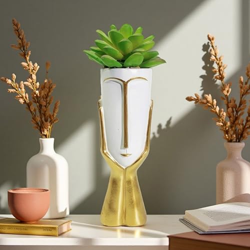 Pot fleur résine mini format pour petite plante grasse sans encombre