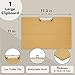 Extra Large Wooden Clipboard 11x17.3 - Wood Horizontal Lap Board with Clip for Drawing Sketch, 3mm Thick - Writing Board - Legal Size Clipboard