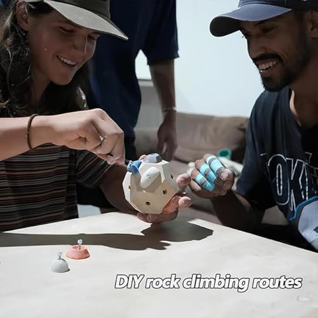 Handcrafted Boulder Block - Build Strength and Precision 3D Boulder Block Rock Climbing Training Balls, Boulder Blocks Finger Build Strength Training Gift for Mountain Climbing Present