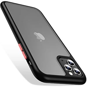 ykooe for iPhone 11 Pro Max Case, Silicone Shockproof Protective Phone Cover, Black