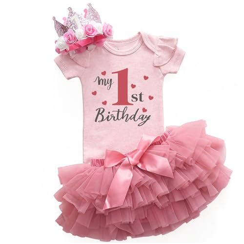 My 1st birthday one Birthday 1year Baby girl clothes gift happy first birthday girls