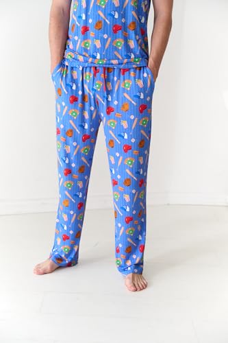 Image of Little Sleepies Mens Pajama Pants, Soft Viscose from Bamboo PJ Bottoms for Family Matching Set, Mens Sleepwear PJs w /Pockets