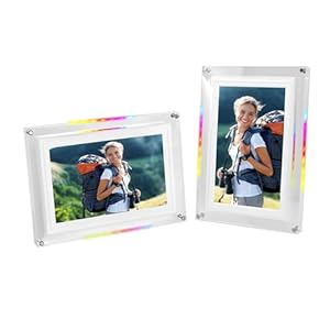 Licaevey 10.1 Zoll Acryl LED Digitaler Bilderrahmen