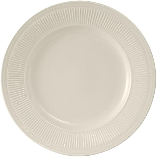 Miniatura 9 de Tuxton China HEA-103 plato, 10.5 in (de) diámetro, redondo(s), borde ancho, en relieve, apto para microondas y lavavajillas, horno prueba,