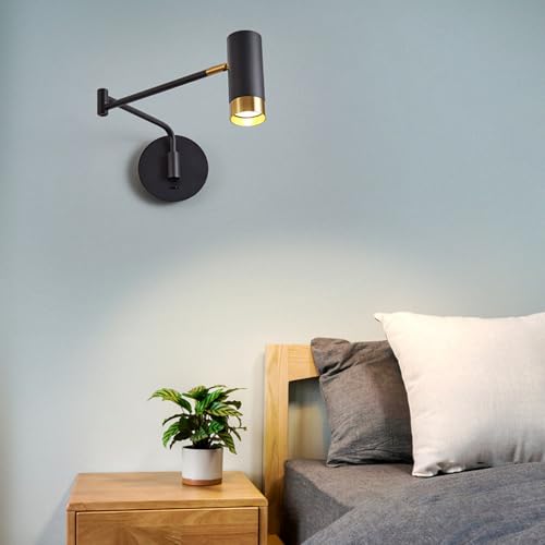 Lámpara de pared LED giratoria para iluminar y decorar tu dormitorio a tu gusto 7