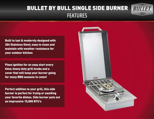 Bullet-by-Bull-Stainless-Steel-Outdoor-Kitchen-Grill-Set-Built-In-Natural-Gas-Grill-Perfect-for-Entertaining-BBQ-Kitchen-Isl-Bundle-Includes-5-Burner-Grill-Double-Access-Door-Side-Burner Bullet by Bull Stainless Steel Outdoor Kitchen Grill Set Built In Natural Gas Grill Perfect for Entertaining BBQ Kitchen Isl Bundle Includes 5 Burner Grill Double Access Door Side Burner