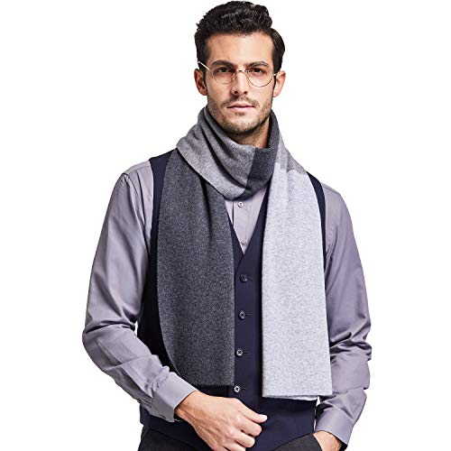 Taylormia 100% Lana Merino Sciarpa Uomo inverno Morbido Caldo Sciarpa