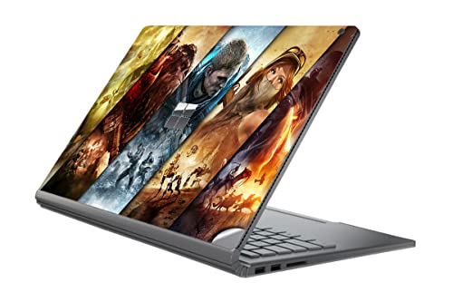Image of GADGETS WRAP Printed Vinyl Top Only Skin Sticker Decal for Microsoft Surface Book - Halo Wars 2