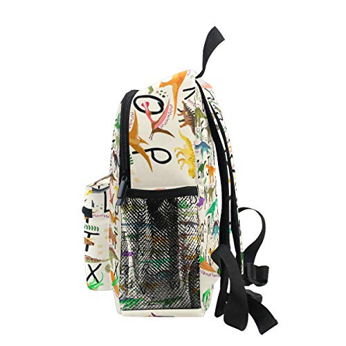 Cute Alphabet Dinosaur Toddler Backpack For Kids Boys Girls Childish Dino Kid's Backpack Preschool School Children Bag Bookbag Nursery Junior Primary Student Travel Bag Schoolbag For Junior Primary #TOP3