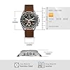 Fossil Watch for Men Decker, Quartz Chronograph Movement, 44 mm Silver / Steel Stainless Steel Case with a Leather Strap, CH2885 #4