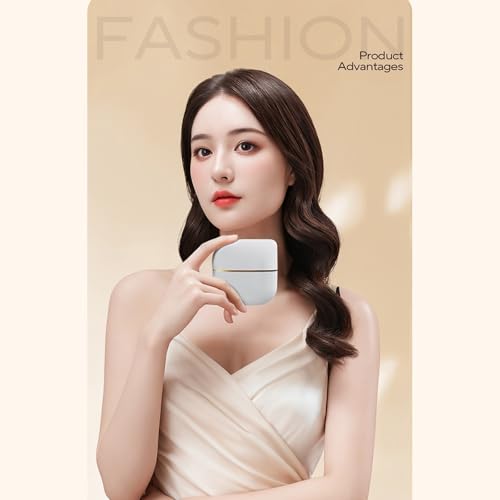 Cepillo alisador de cabello profesional con temperatura ajustable y calentamiento rápido para cuidado y alisado del cabello, ideal para viaje miniatura 2