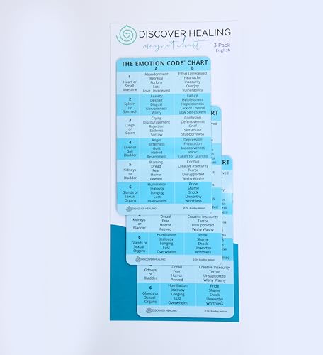 The Emotion Code® Chart of Emotions Magnet Pack of 3