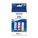 EPSON T542 EcoTank Ink Ultra-high Capacity Bottle Color Combo Pack (T542520-S) for Select Epson EcoTank Printers