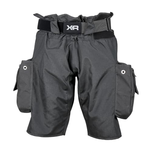 Mares Unisex Tek Pro Shorts - Lightweight Durable Trilaminate Flexible Quick-Drying Over Wetsuit Shorts for Technical Diving - Large Black/Silver