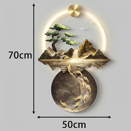 Sublimez un mur vide avec ce décor d'art mural 3D illuminé en pin - 8