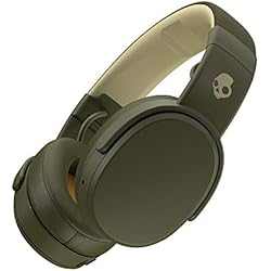 Audífonos Skullcandy Bluetooth Diadema Skullcandy Crusher Cascos Over-Ear Inalámbricos con Sensory Bass, 40 h de Autonomía, Micrófono, Compatibles con iPhone Android y Dispositivos Bluetooth - Moss/Olive
