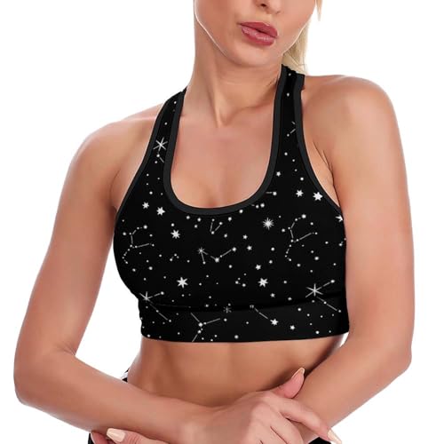 Image of Womens Comfortable Sports Bra Workout Tank Tops Racerback Fitness Gym Bra for Yoga Running