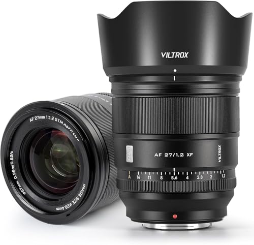 Viltrox AF 27/1.2 XF などレンズ3本セット Amazon.co.jp: VILTROX AF 27mm F1.2 XF カメラレンズ 広角 超大