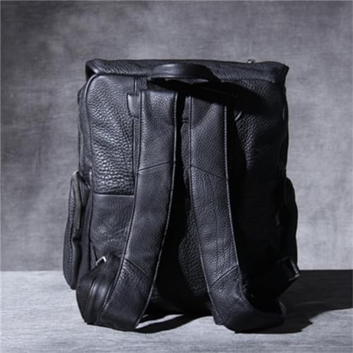 MQPALZKD Shoulder Bag Men Handmade Large Capacity Backpack Casual Schoolbag Travel Bag