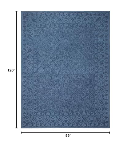 Tapete decorativo handmade azul 8x10 miniatura 2