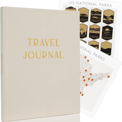 Beautiful Travel Journal For Women - Linen Adventure Diary and Planner To Give As a Gift - The...