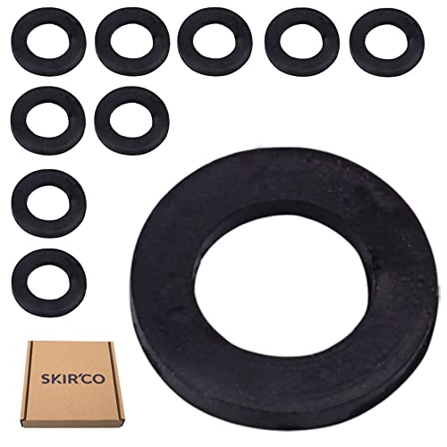 SKIR'CO (10 pcs) Rubber 3/8" Washers, Sealing Washers, Rubber Flat Washers, Plumbing Washers, Black, 3/8 inch - Image 2