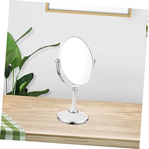 Espejo de maquillaje de mesa giratorio doble cara con aumento miniatura 6