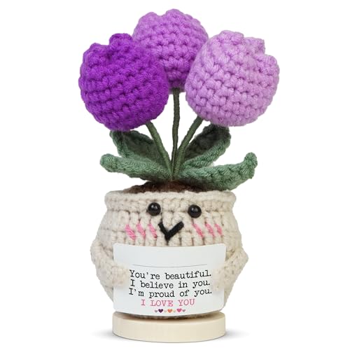 OASSIE for Daughter - Handmade Emotional Support Crochet Tulip with...