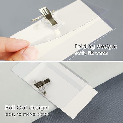 Jogoico Name Badges with Clip and Pin - Image 4