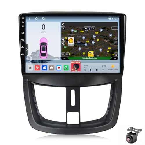 [Navigazione satellitare multifunzione]: Radio satellitare GPS con microfono incorporato, GPS/Bluetooth5.0 (musica e chiamate in vivavoce) 5GWLAN/4GLTE/1080P video/RCA full output/USB/grande touch screen IPS/collegamento specchietto/funzionamento volante/. Immagine/informazioni sul veicolo/multi-lingua/plug and play, supporto ADAS DVR/TPMS/OBD2/DAB+/CARPLAY/dash cam ecc (opzionale), telecamera posteriore AHD 720P (complementare).