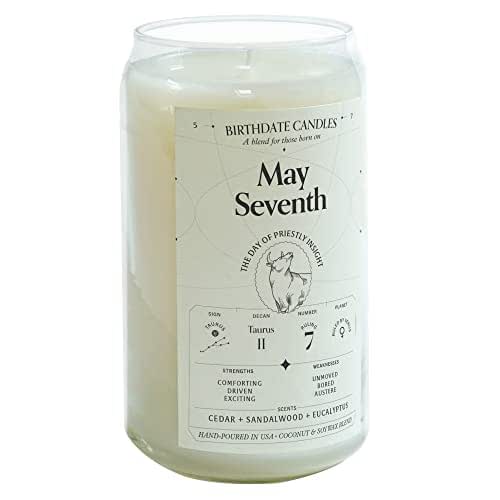 Birthdate Candles, May 7 Taurus Zodiac Scented Candles