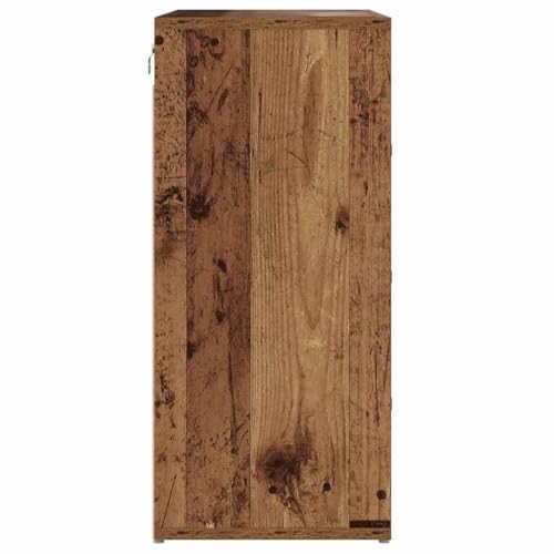 Rangement à chaussures peu encombrant avec étagère bois rustique - 7