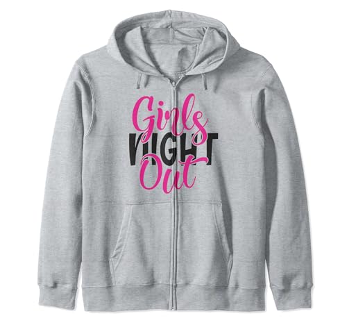 Girls Night Out BFF Matching Group Zip Hoodie